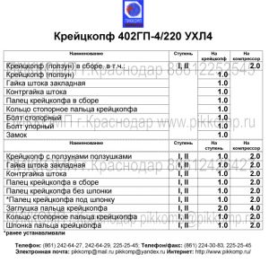 крейцкопф компрессора 402ГП-4/220,ПИККОМП,8+861+225-25-45